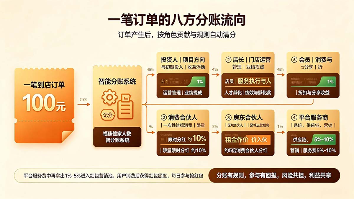 分账流向示意图